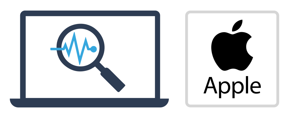 A magnifying glass is shown on a computer screen.