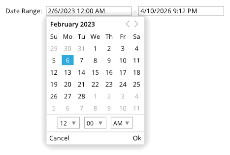 A calendar is displayed on a computer screen.