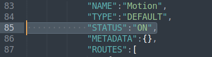 A computer screen with a list of routes.