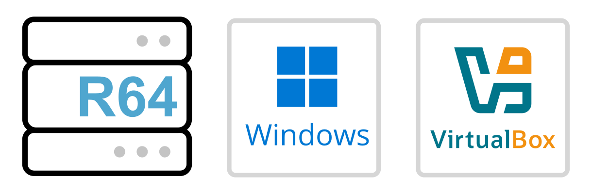 A blue and white Windows logo.