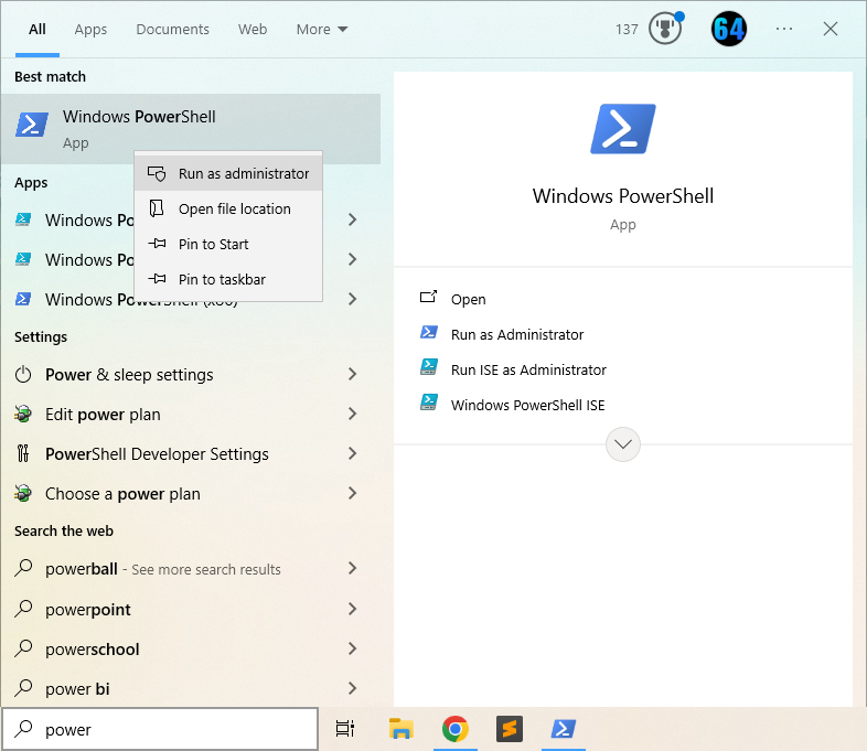 A computer screen with a PowerShell app open.