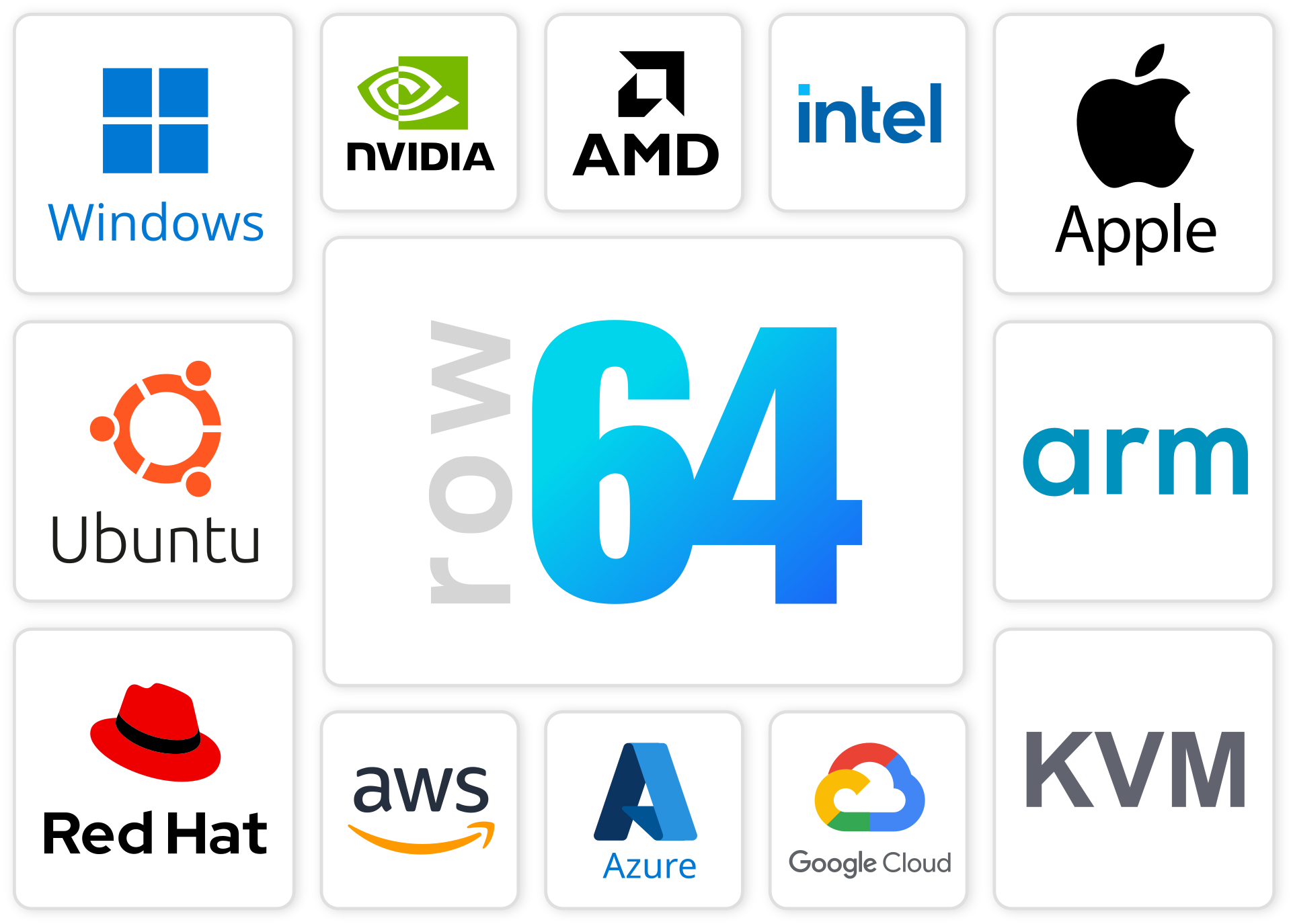 A collection of logos for various companies, including Google, Microsoft, and Intel.