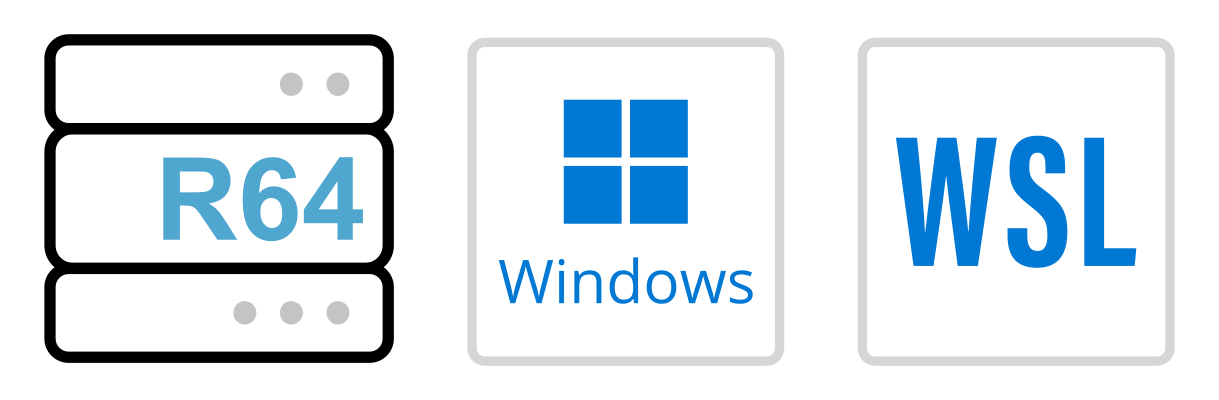 A blue and white Windows logo.