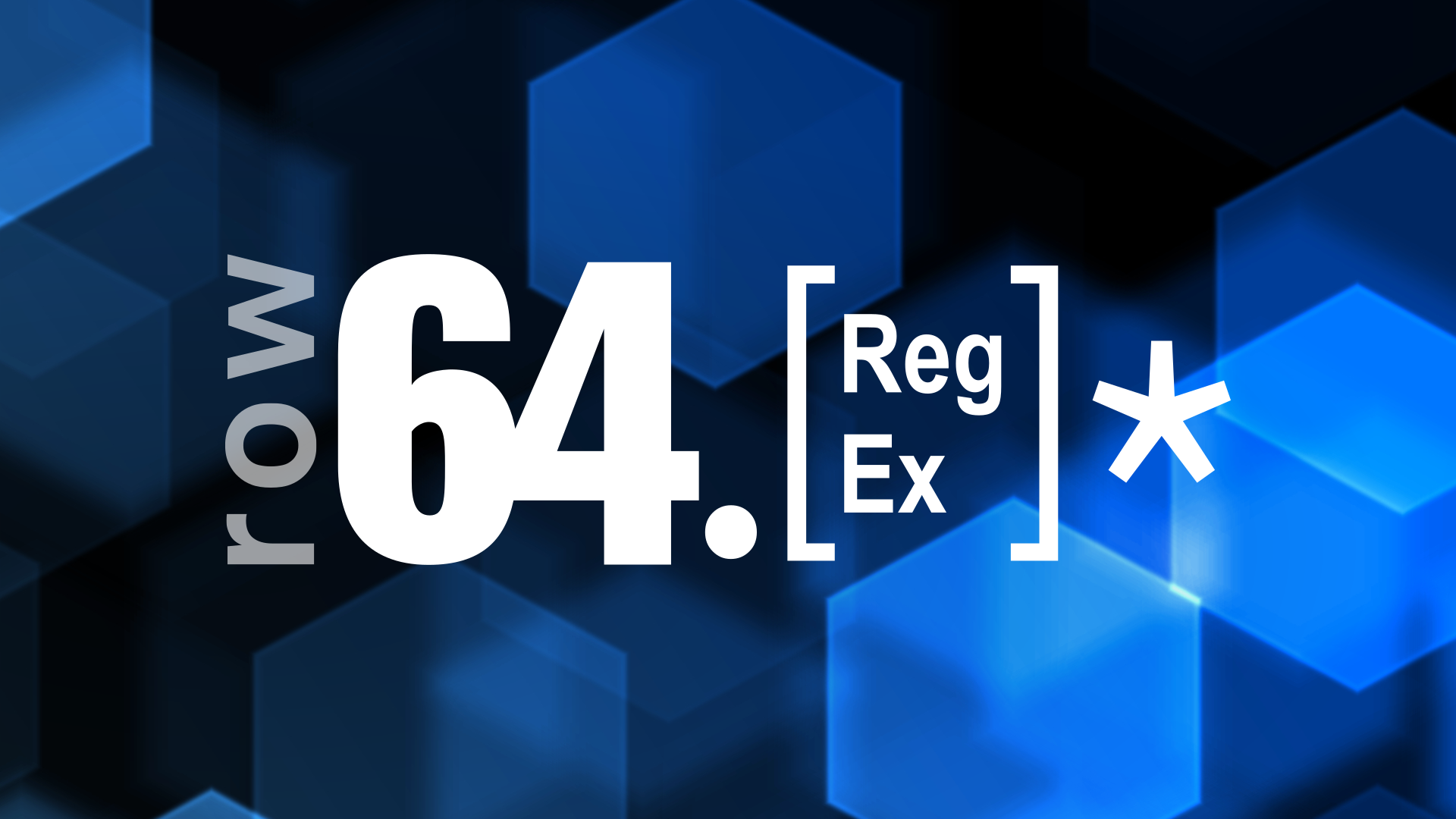 A blue background with the number 644 and the word Regex written in white.