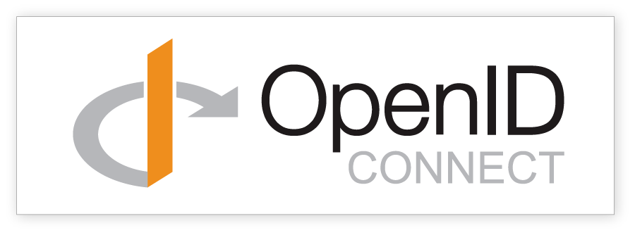 A white and orange logo for OpenID Connect.