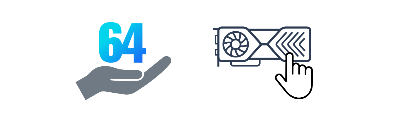 A computer fan is shown in a blue and white box.