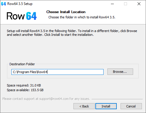 A computer screen with a blue background and a message that says Choose the installation location .