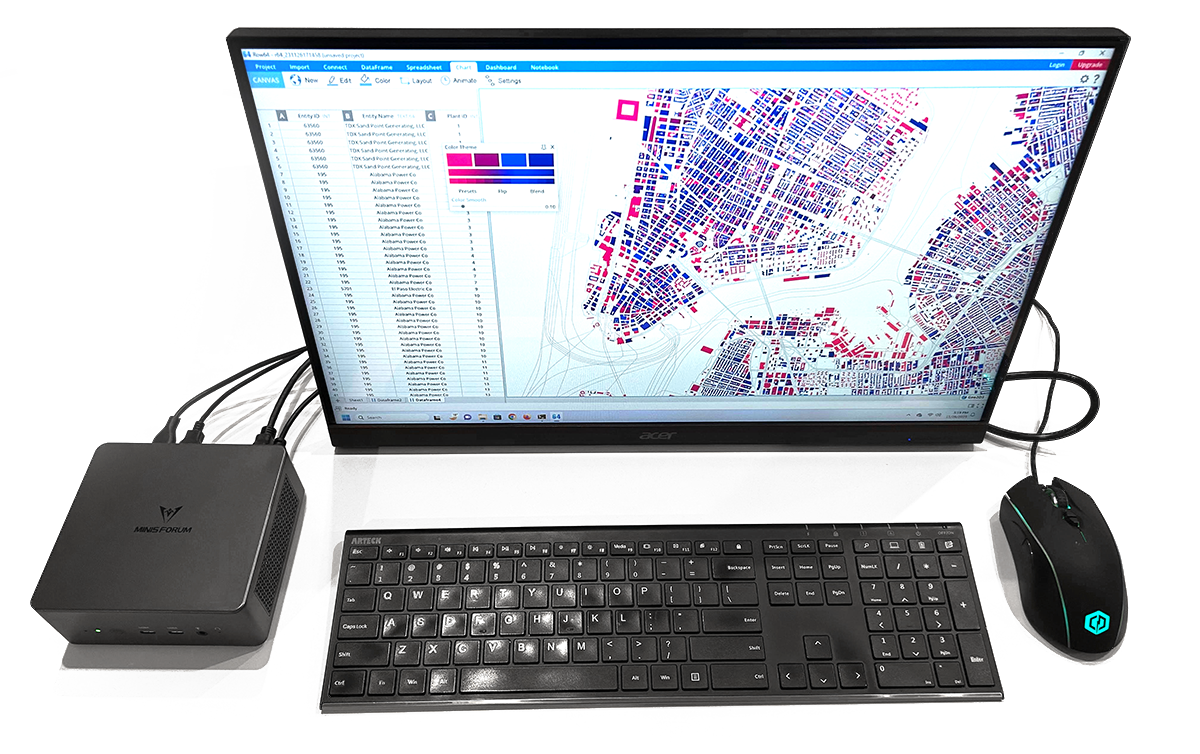 A black computer keyboard with a black computer monitor on a white desk.