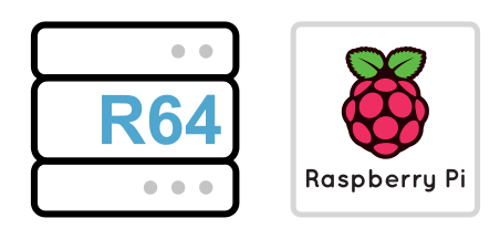 A green and white logo for Raspberry Pi.