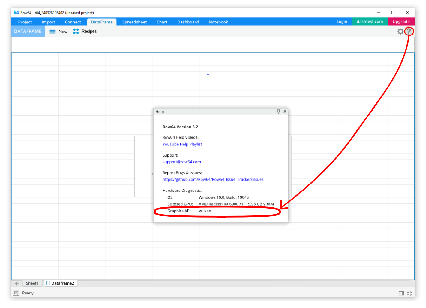A screenshot of a computer screen with a red arrow pointing at a specific area.