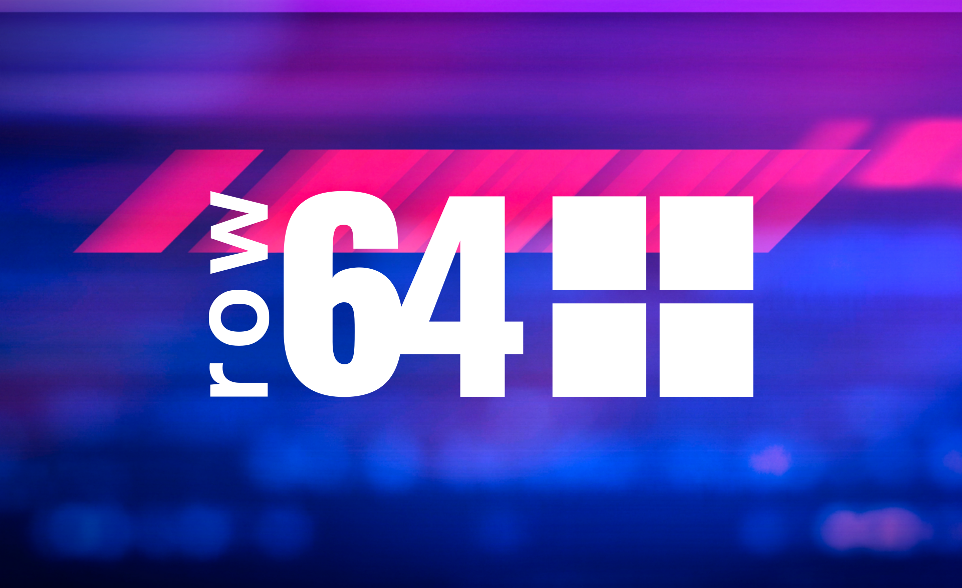A blue and red sign that says row 644.
