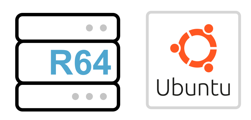 A green background with a logo for Ubuntu.