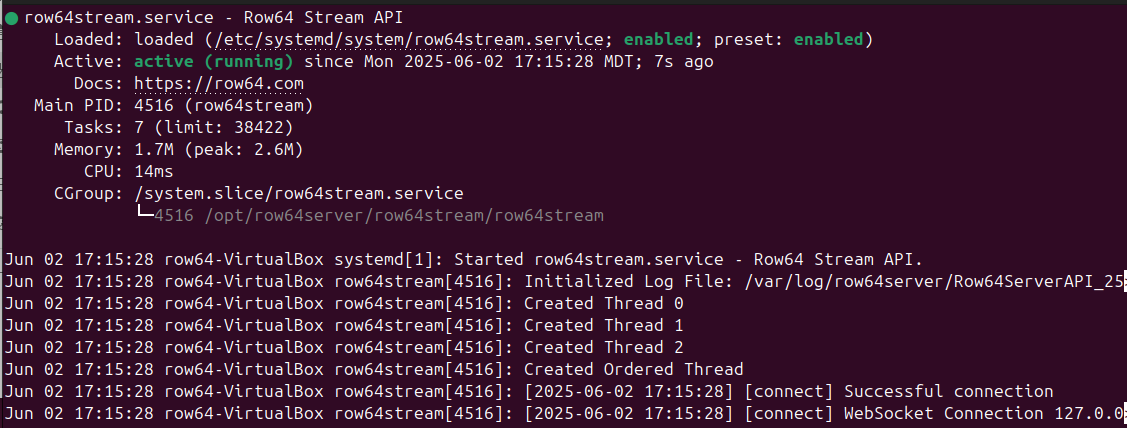 A computer screen displaying a code for a rowdstream service.