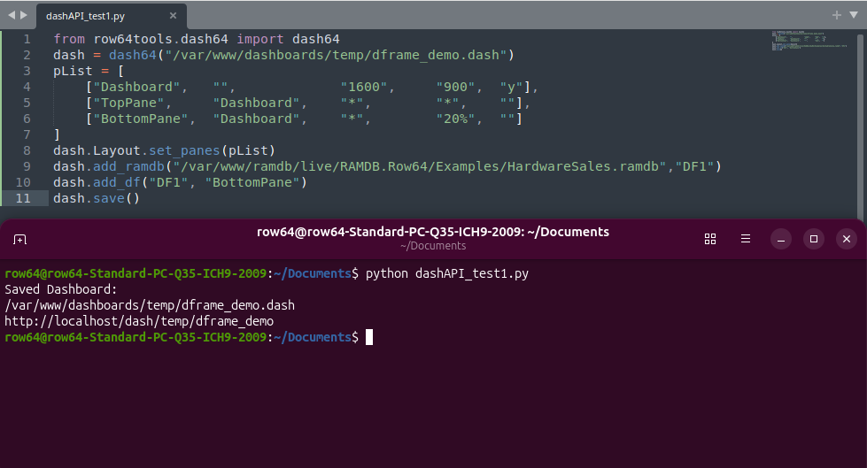 A computer screen displays a program in Python.