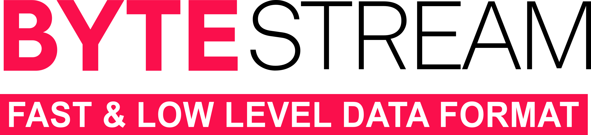 A red and white logo for a game.