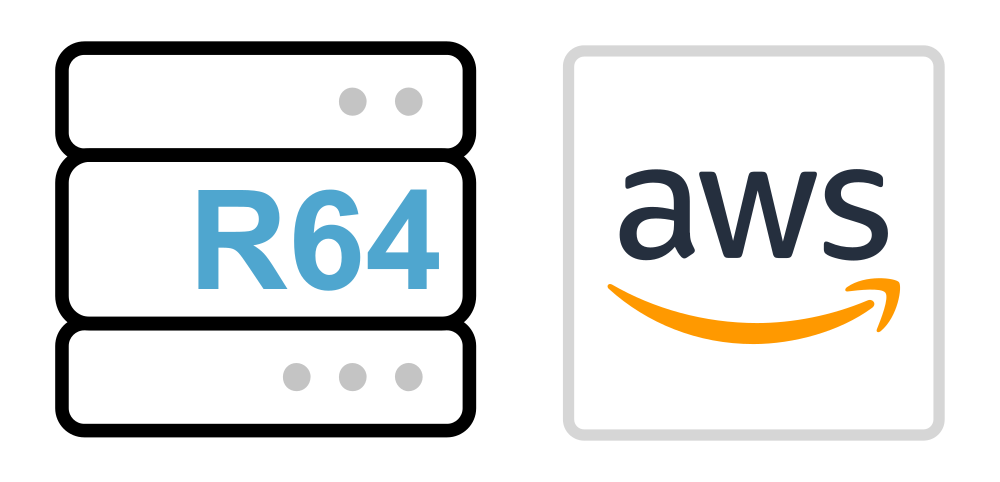 A white box with the word Amazon in blue.