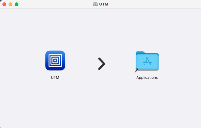 A white screen with a blue square and a black arrow pointing to the right.