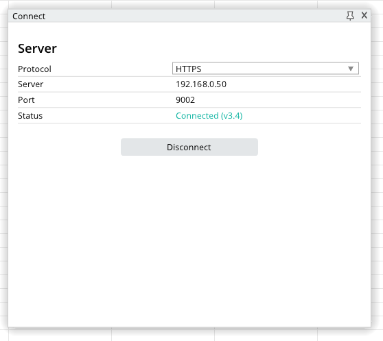 A screen with a blue background and white text displaying a server.