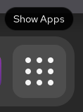 A black screen with a white dot on it.