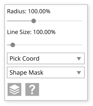 A screen with a pick cord option.
