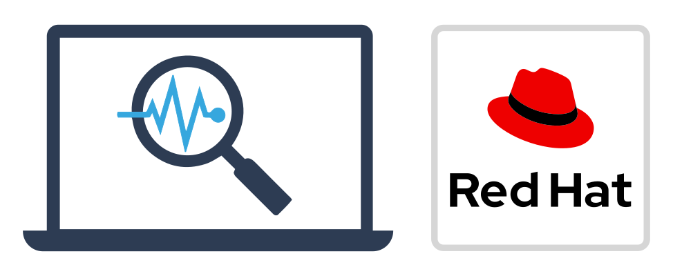 A magnifying glass is on a computer screen.