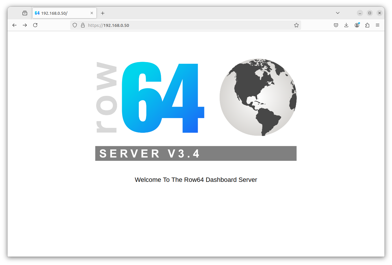 A computer screen displays a server version 3.4.