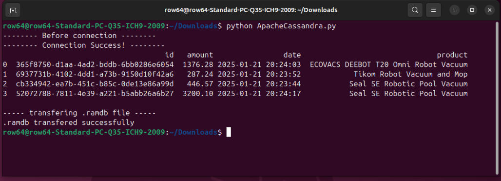 A computer screen displaying a list of downloads.