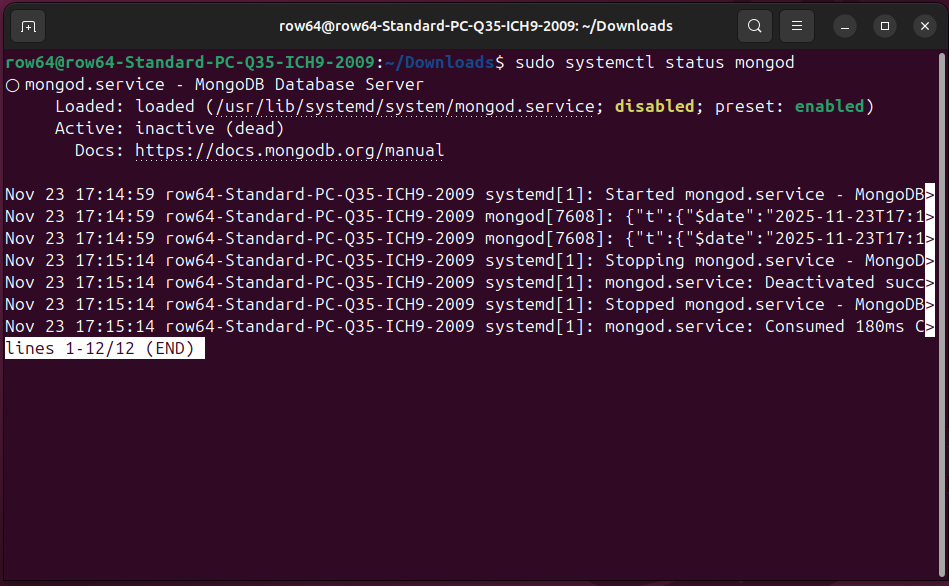 A computer screen displaying a command prompt.